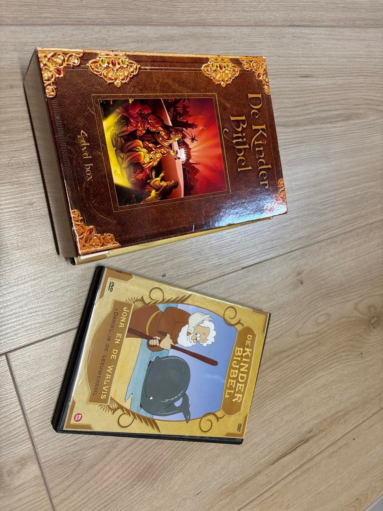 Kinderbijbel DVD Boxset (4 DVD's), Alle leeftijden, Boxset, Ophalen of Verzenden, Zo goed als nieuw