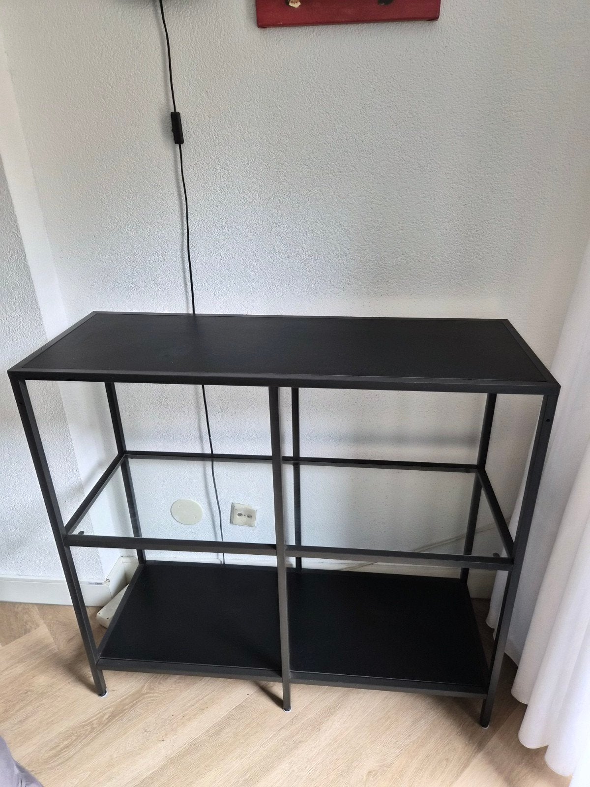 Sidetable, Ophalen, 100 tot 150 cm, Glas, Zo goed als nieuw