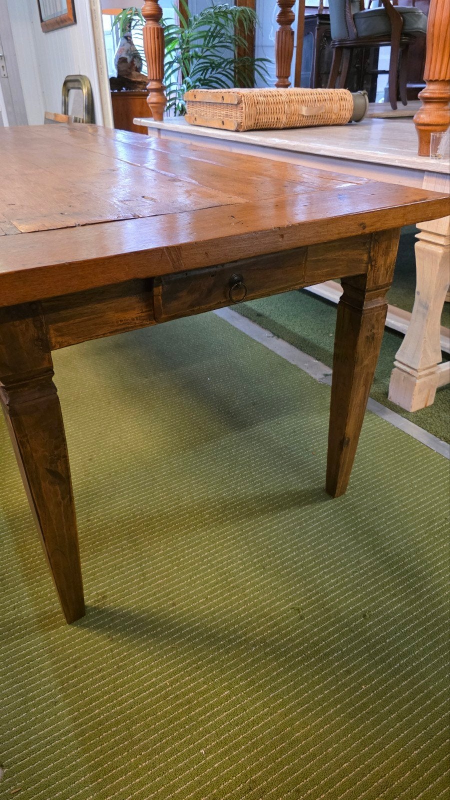 Supermooie antieke Franse boeren eetkamertafel 2,40 m lang, Ophalen