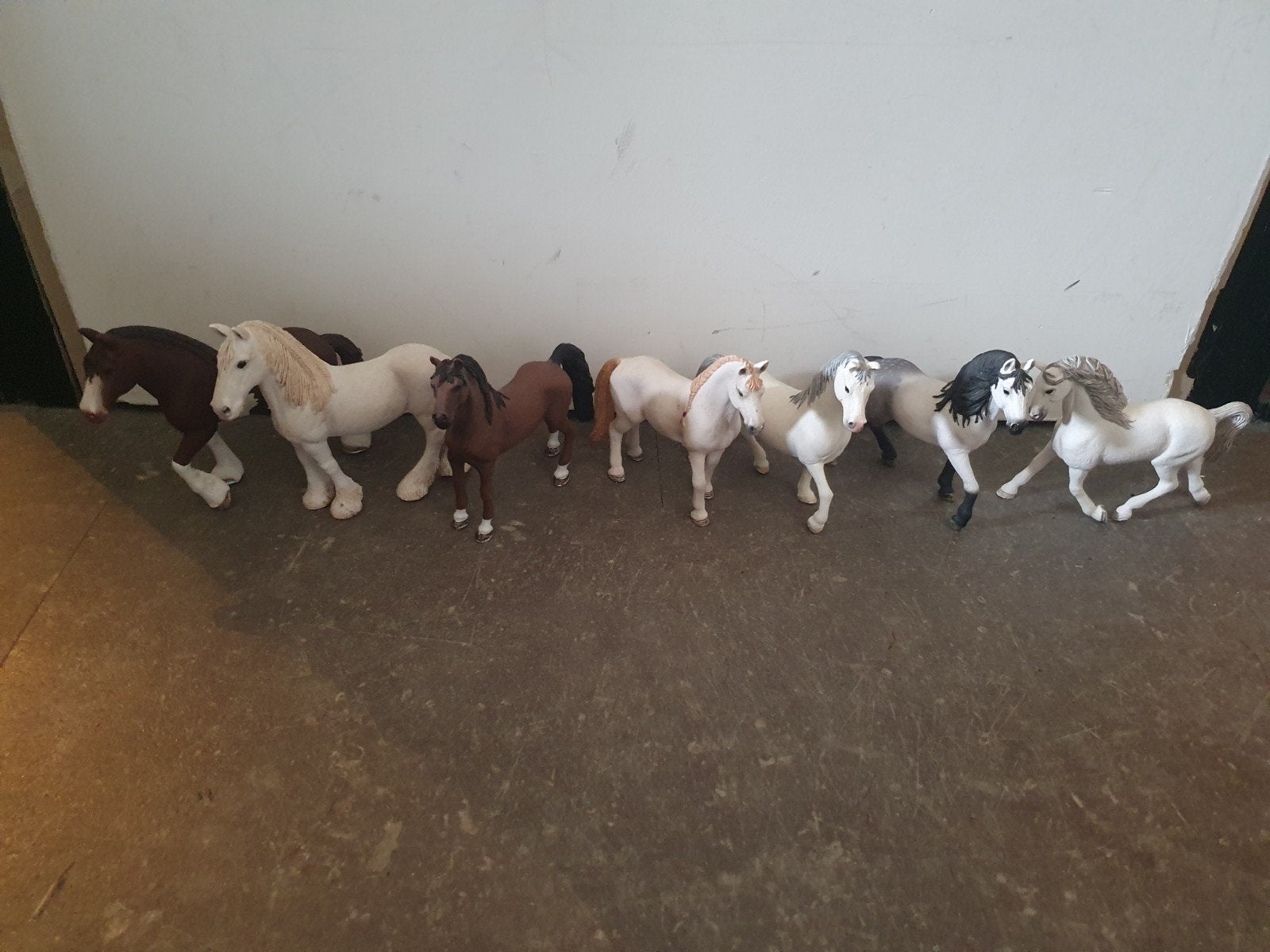 Grote collectie Schleich paarden, Ophalen of Verzenden, Gebruikt