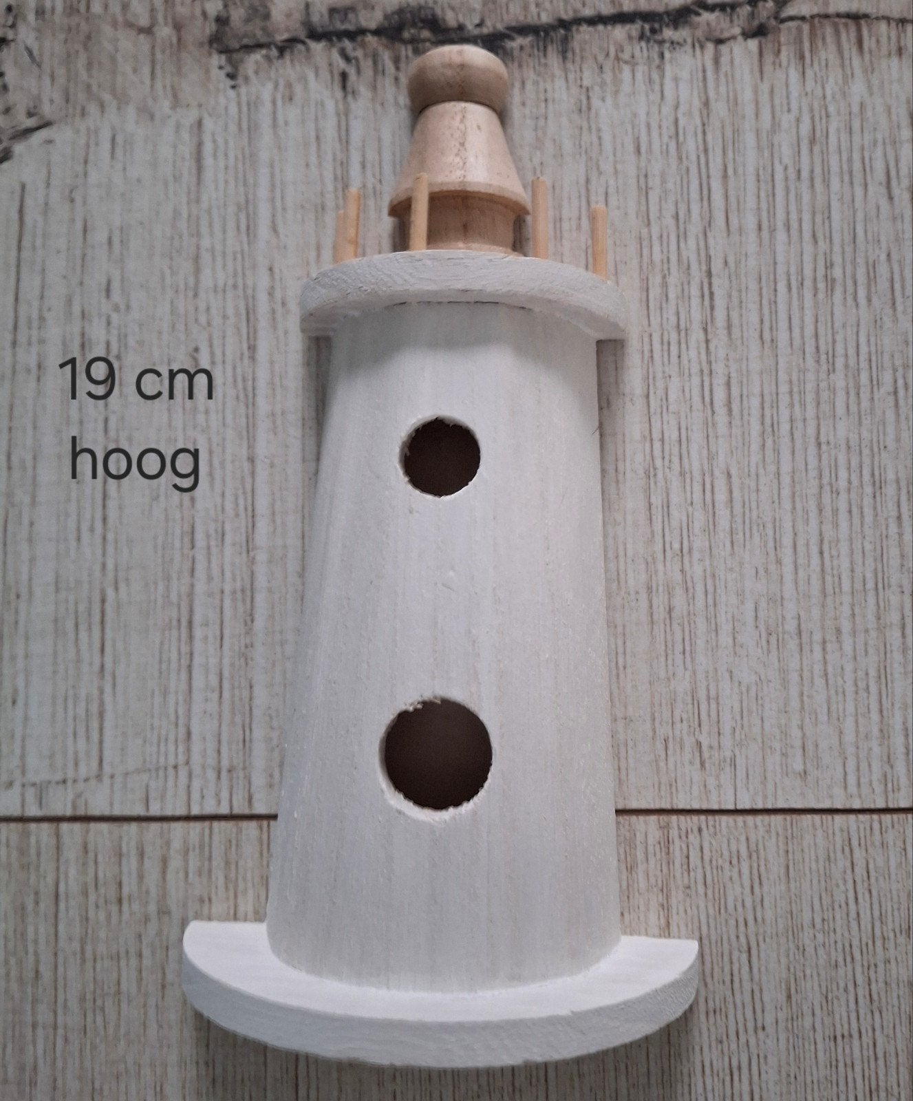 Decoratieve vuurtoren - 19 cm hoog, Ophalen of Verzenden, Zo goed als nieuw
