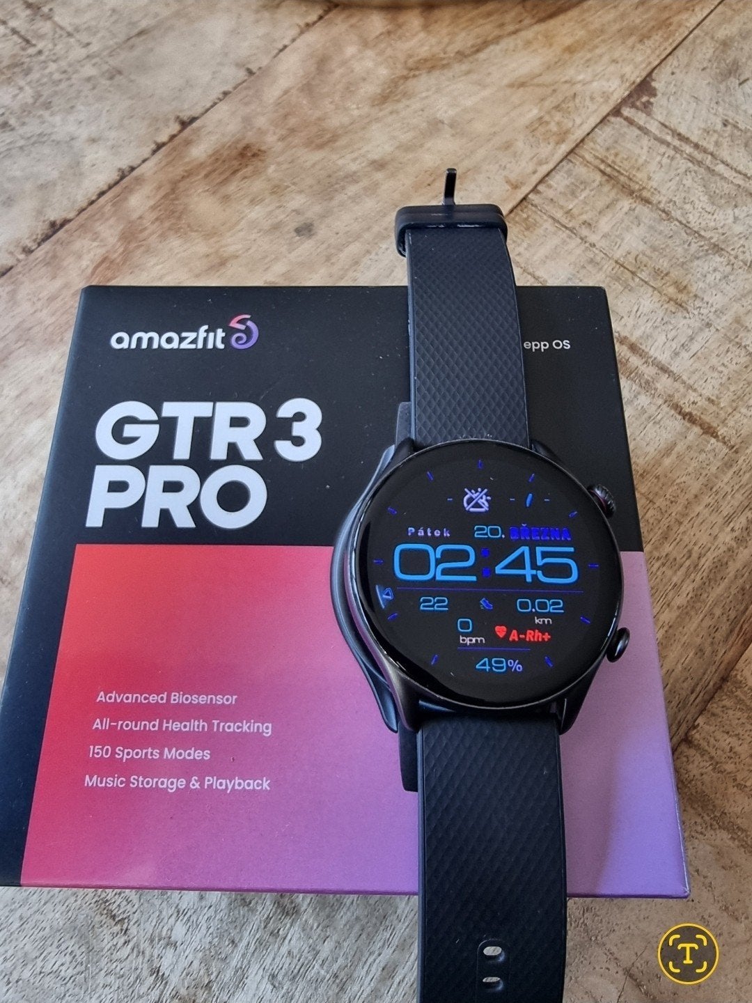 Amazfit GTR 3 PRO als nieuw, met Amoled display, Ophalen, Zwart, Conditie, Zo goed als nieuw