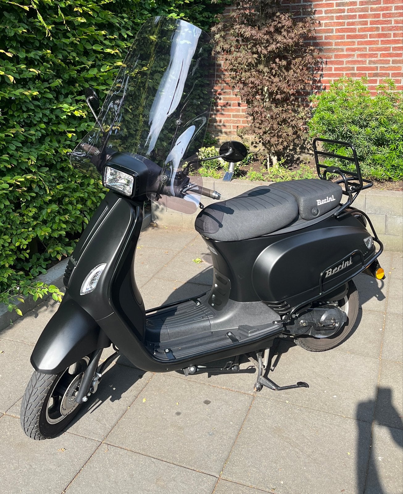 Berini Napoli Scooter (2022) - Blauw Kenteken - Zwart Mat, Ophalen, Zo goed als nieuw, Benzine, Overige merken