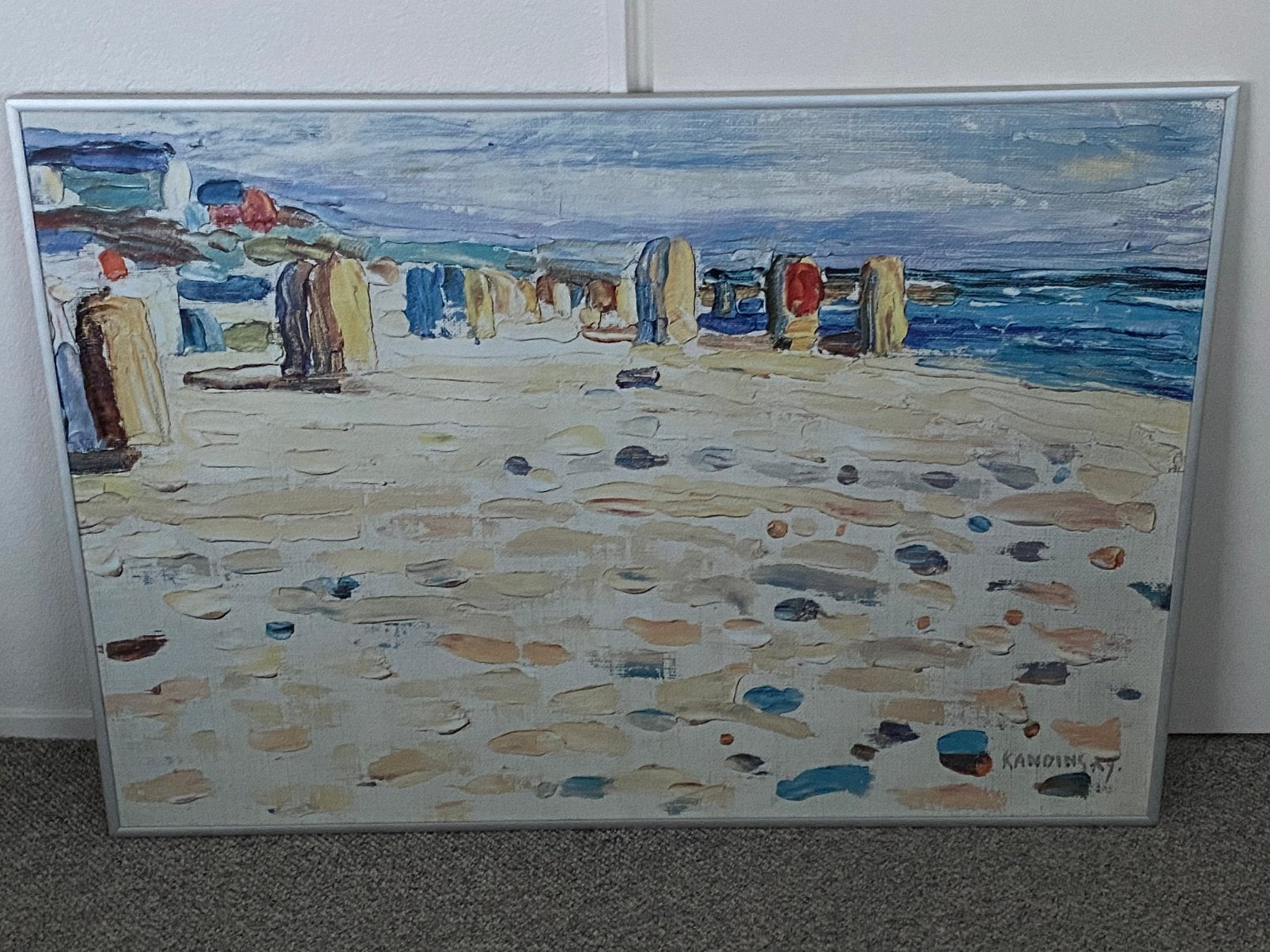 Poster Kandinsky in aluminium lijst 70x100, Ophalen