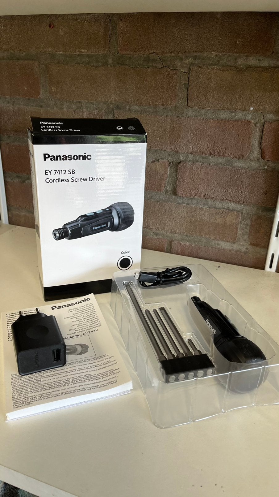 Nieuw in doos: Panasonic EY7412 SB accu schroevendraaier, Doe-het-zelf en Verbouw, Ophalen of Verzenden, Nieuw, Schroevendraaier