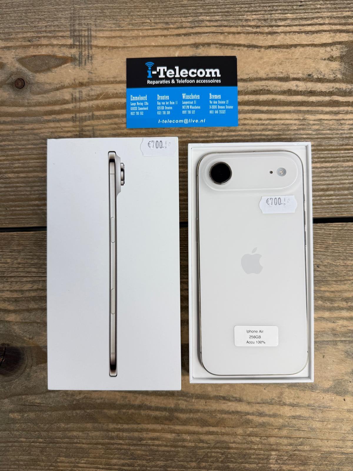 Iphone Air 256 GB Silver + apple garantie 100%, Ophalen of Verzenden, Zo goed als nieuw, Overige typen