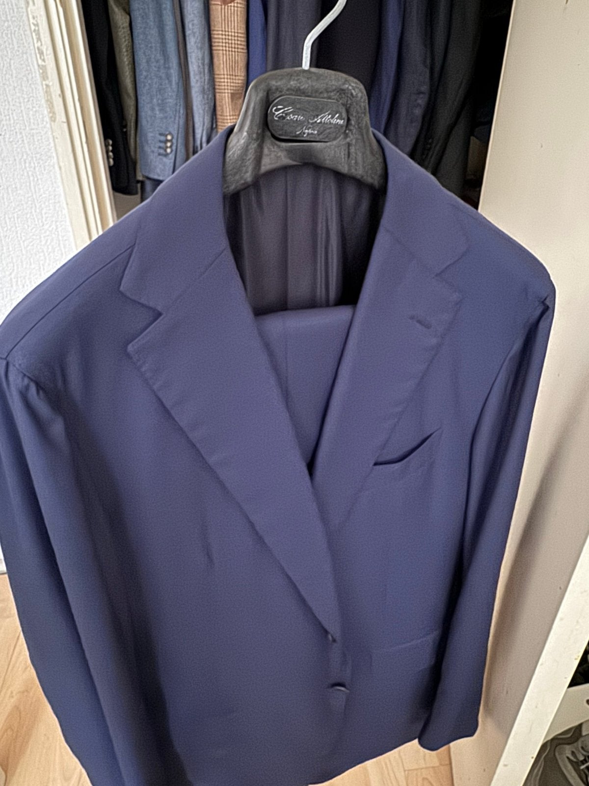VINCENT NAPOLI Pak (Attolini), Kleding | Heren, Verzenden, Zo goed als nieuw, Maat 56/58 (XL), Blauw