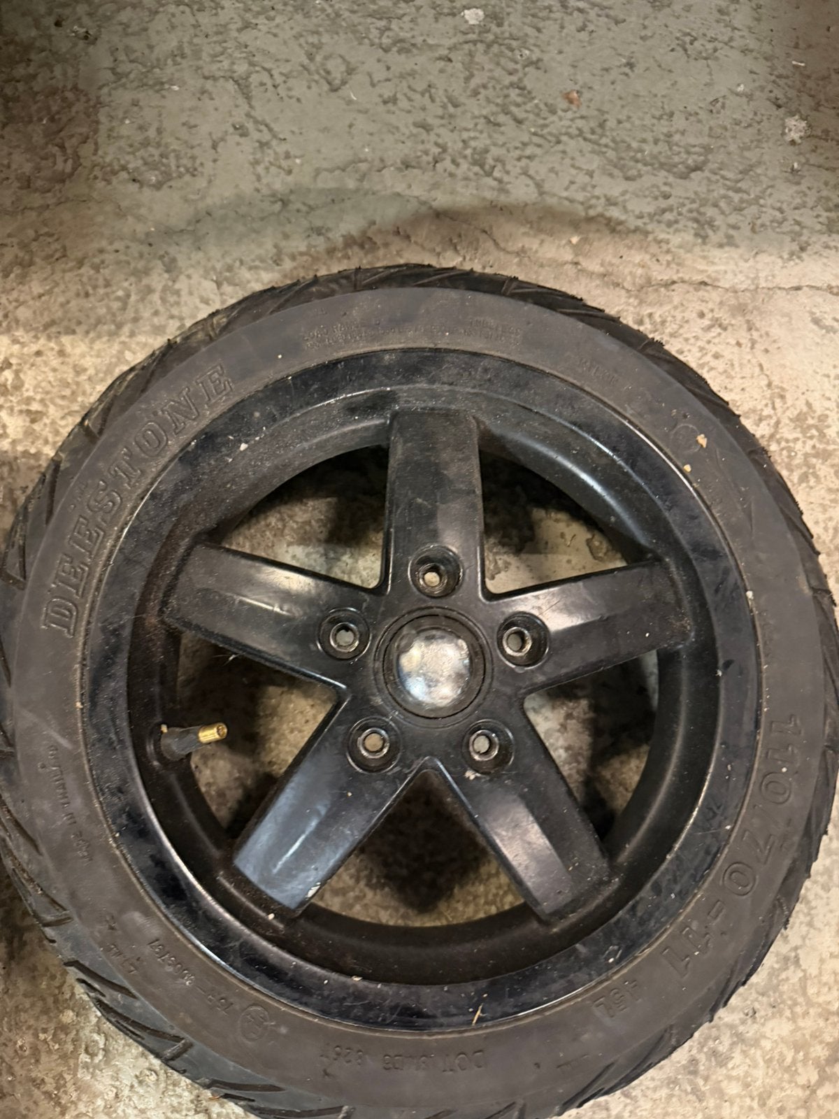 Vespa lx velg, Ophalen