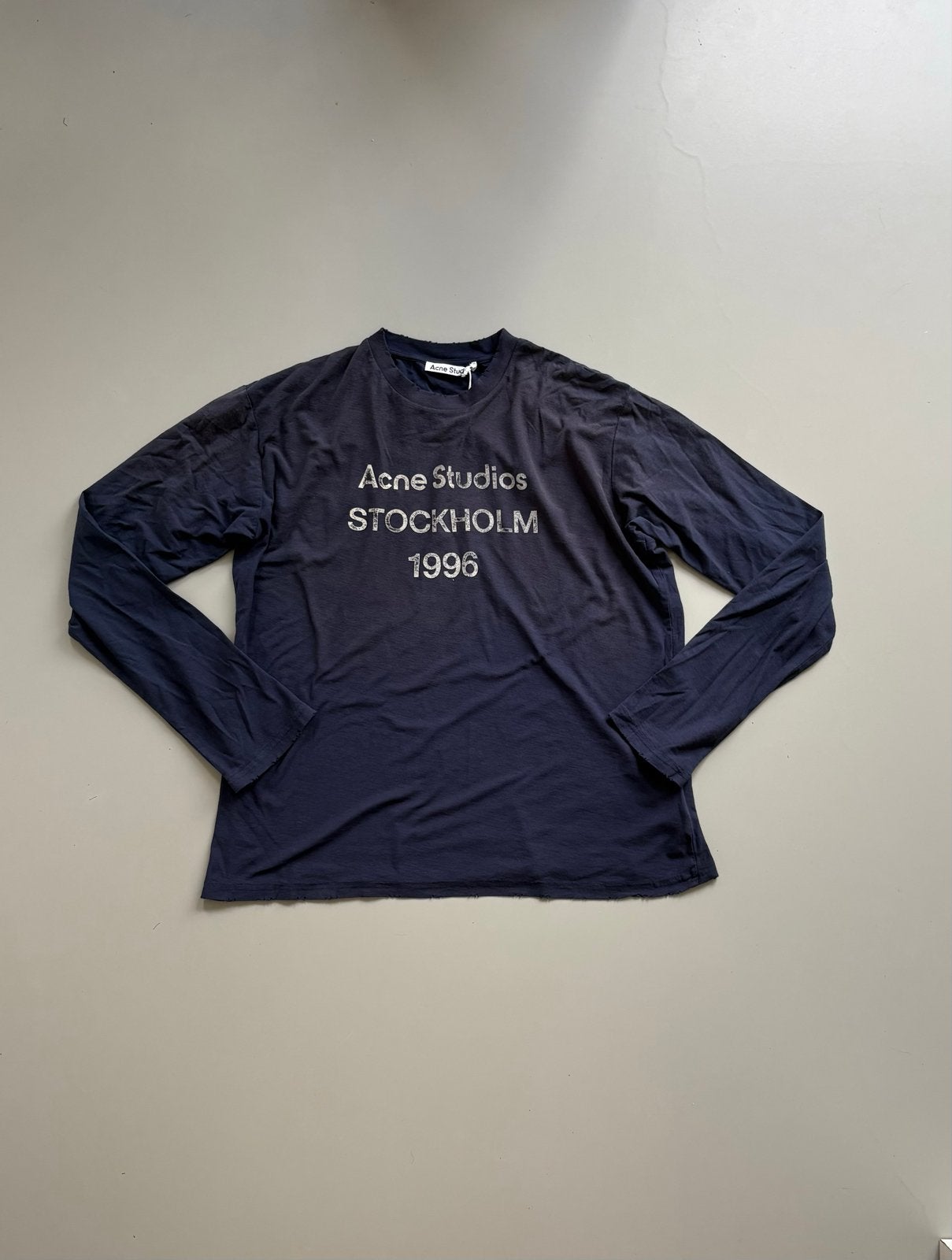 Acne Studios Stockholm 1996 Longsleeve - Maat M, Kleding | Heren, Ophalen of Verzenden, Gedragen, Maat 48/50 (M), Blauw