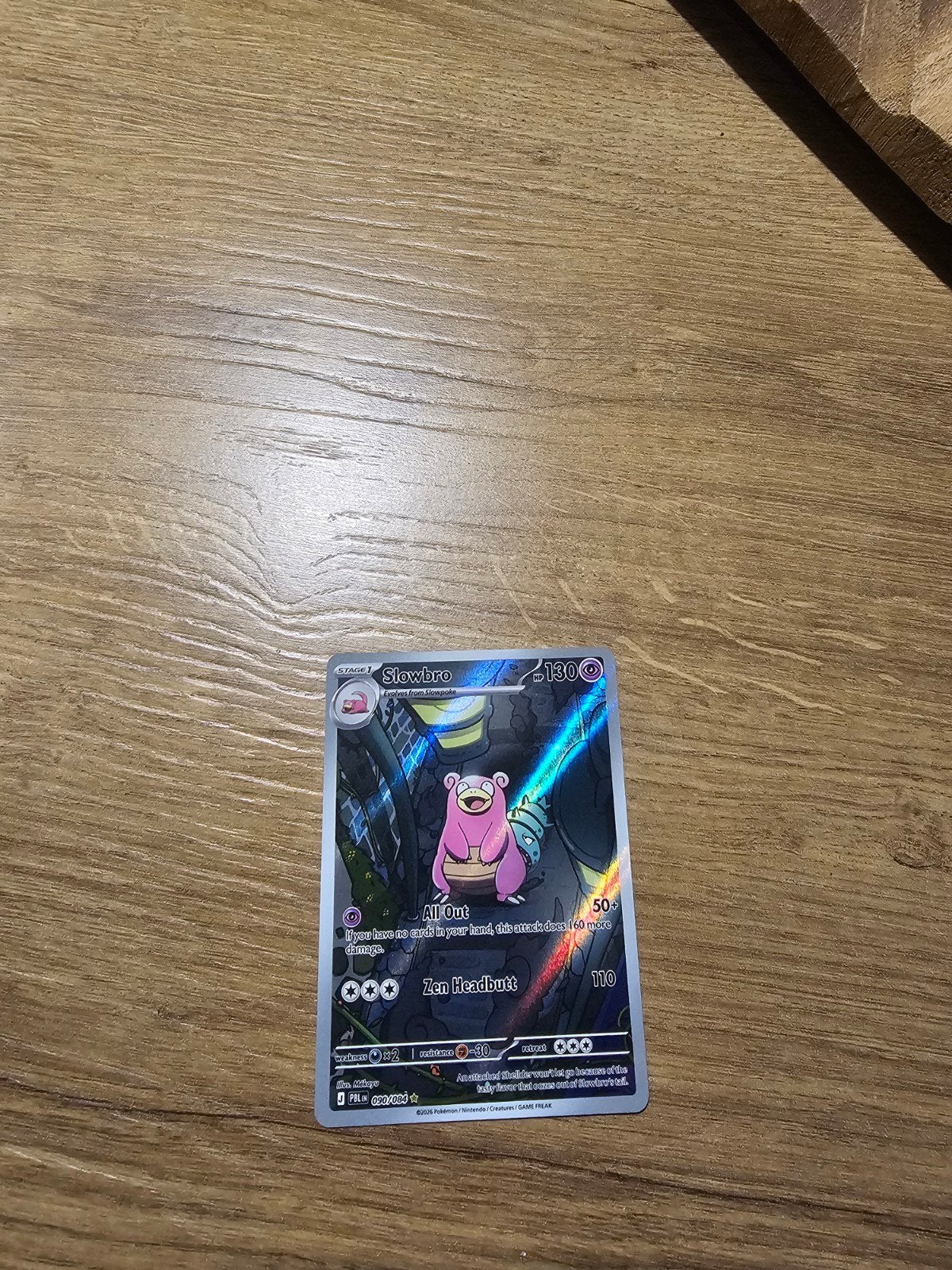 Pokemon Kaart: Slowbro VMAX (Full Art), Hobby en Vrije tijd, Verzamelkaartspellen | Pokémon, Ophalen, Zo goed als nieuw, Losse kaart