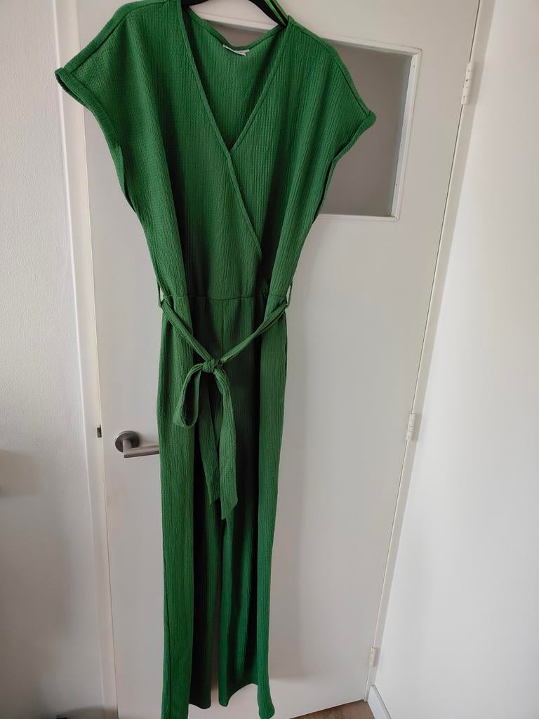 Groene jumpsuit Bristol, maat XXL, met ceintuur, Maat 46/48 (XL) of groter, Ophalen of Verzenden, Gedragen, Bristol