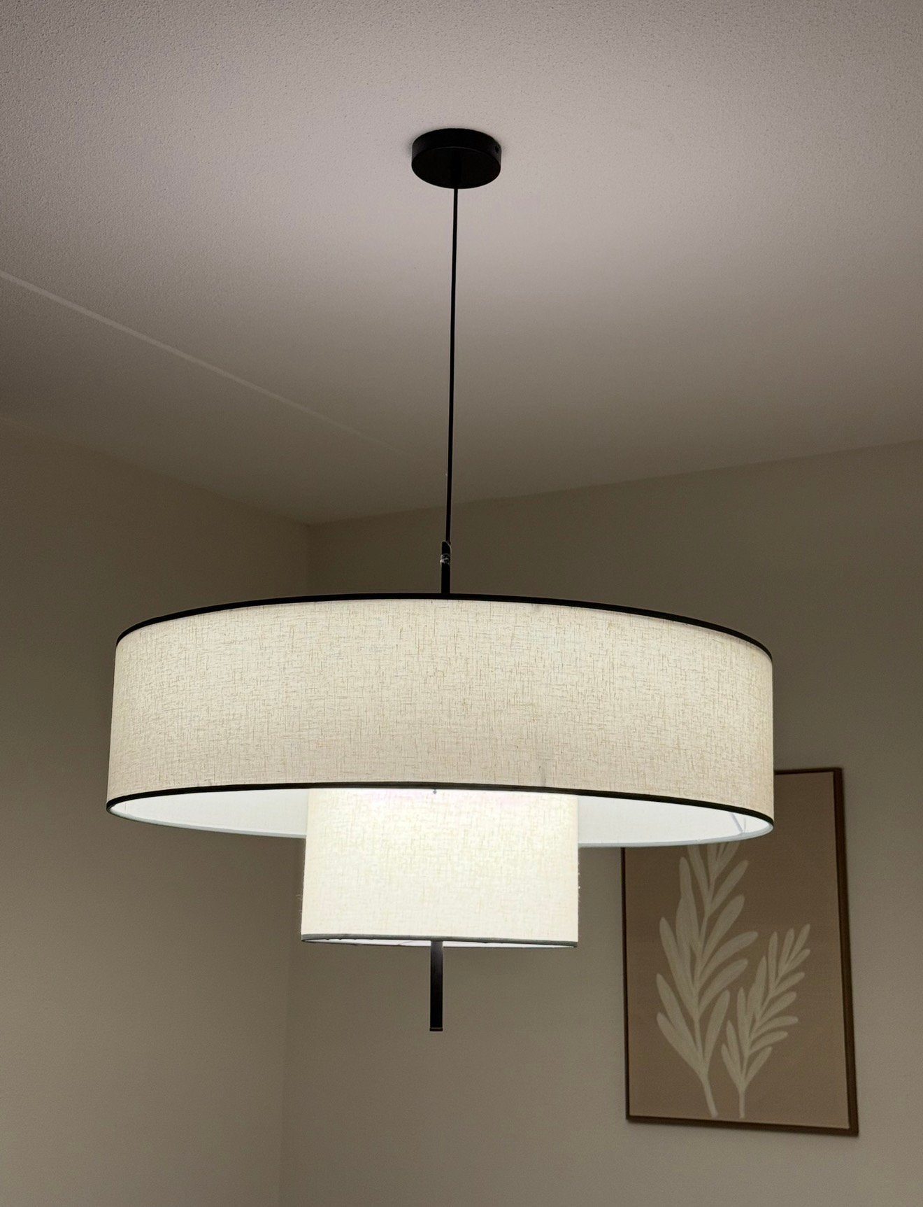 Hanglamp japandi, Huis en Inrichting, Lampen | Hanglampen, Ophalen, Zo goed als nieuw