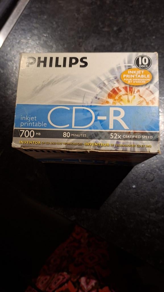 Philips CD-R Inkjet Printable 700MB / 80 min (10 stuks), Ophalen of Verzenden, Nieuw, Cd, Philips