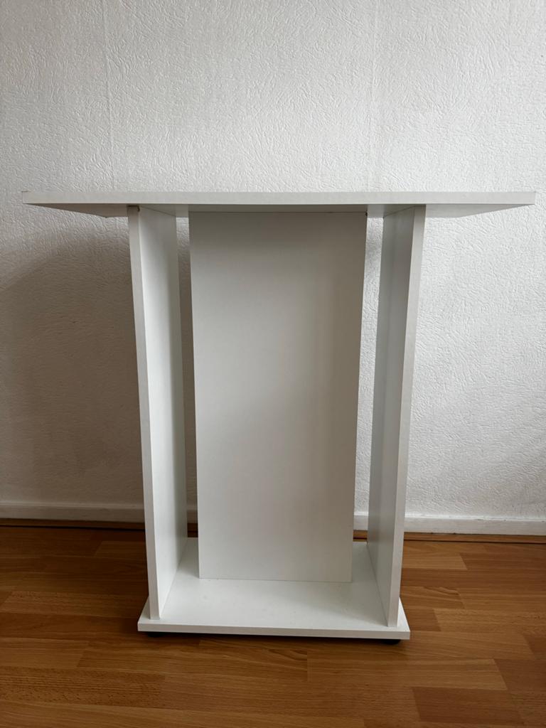 Aquariummeubel - 70x32x74 cm Wit, Ophalen, Gebruikt, Aquariummeubel