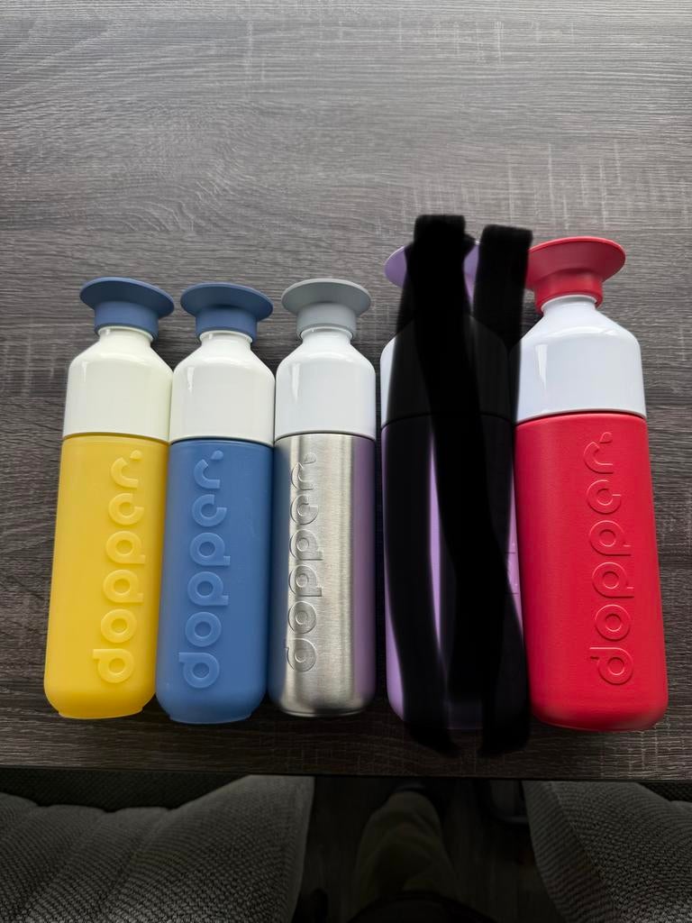 Dopper drinkflessen - Diverse kleuren (5 stuks) nieuw, Sport en Fitness, Bidons, Nieuw, Ophalen of Verzenden