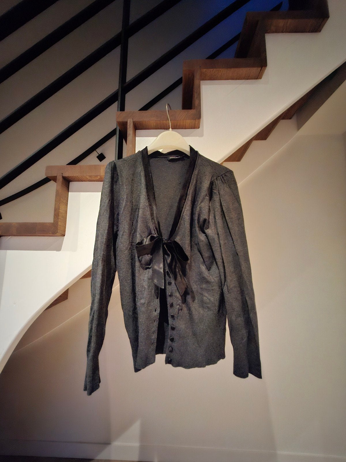 Stijlvol grijs vest met strik van [QUESTION?] maat XL, Maat 46/48 (XL) of groter, Ophalen of Verzenden, Zo goed als nieuw, [QUESTION?]