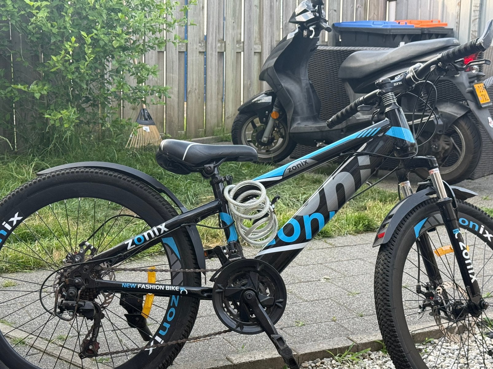 Zonix mountainbike. 24 Inch opknapper, 24 inch of meer, Gebruikt, Staal, Schijfrem