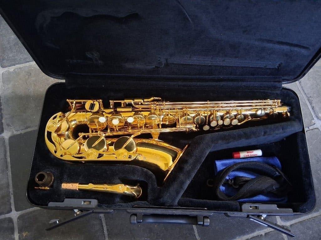 Yamaha YAS-275 altsax als nieuw. Gereviseerd., Muziek en Instrumenten, Ophalen of Verzenden, Zo goed als nieuw, Alt, Met koffer