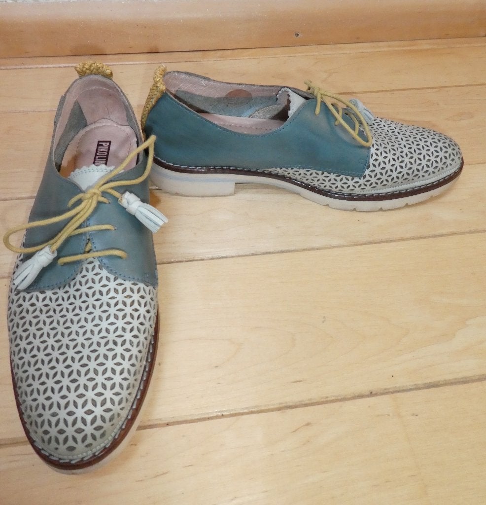 Pikolinos schoenen maat 39 1/2 dames Derby multikleur veters, Pikolinos, Verzenden, Blauw, Sneakers of Gympen