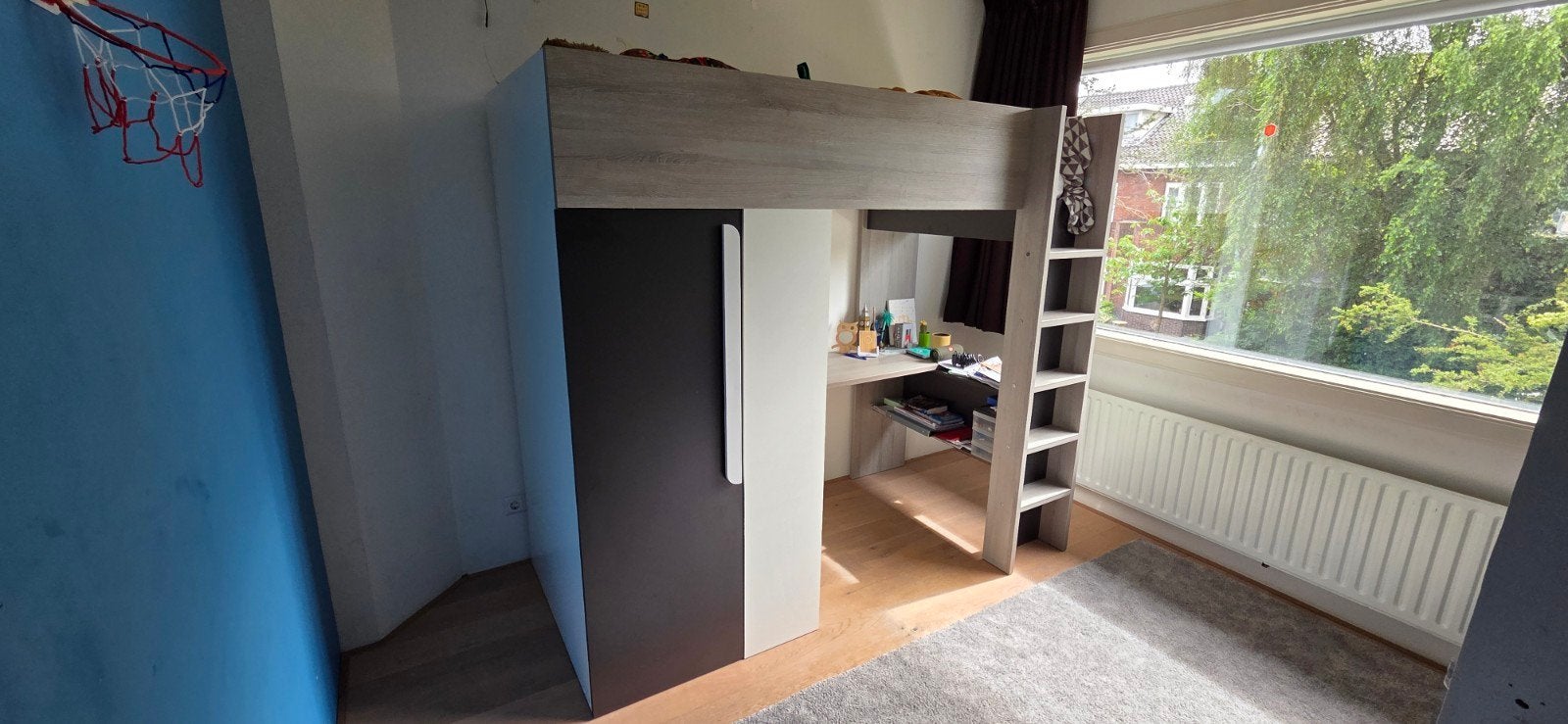 Hoogslaper met bureau en kledingkast, Ophalen, Gebruikt, Hoogslaper