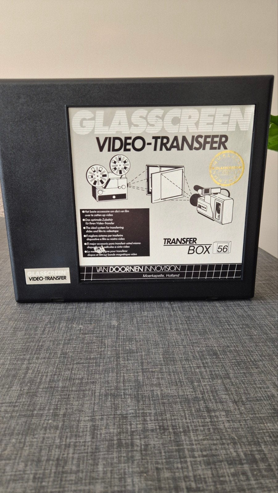 Glasscreen Video-Transfer Box 56 - Dia's/Film naar Video, Ophalen, Gebruikt, Overige typen