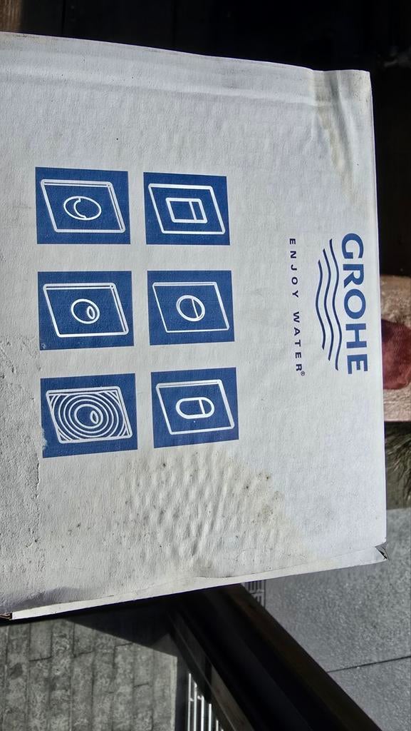 Nieuwe Hans Grohe aluminium drukplaat voor toilet, Ophalen of Verzenden