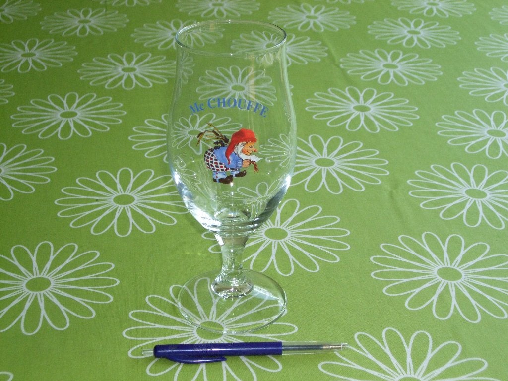 Mc Chouffe glas - 25cl, Verzamelen, Biermerken, Ophalen of Verzenden, Zo goed als nieuw, Glas of Glazen, Overige merken