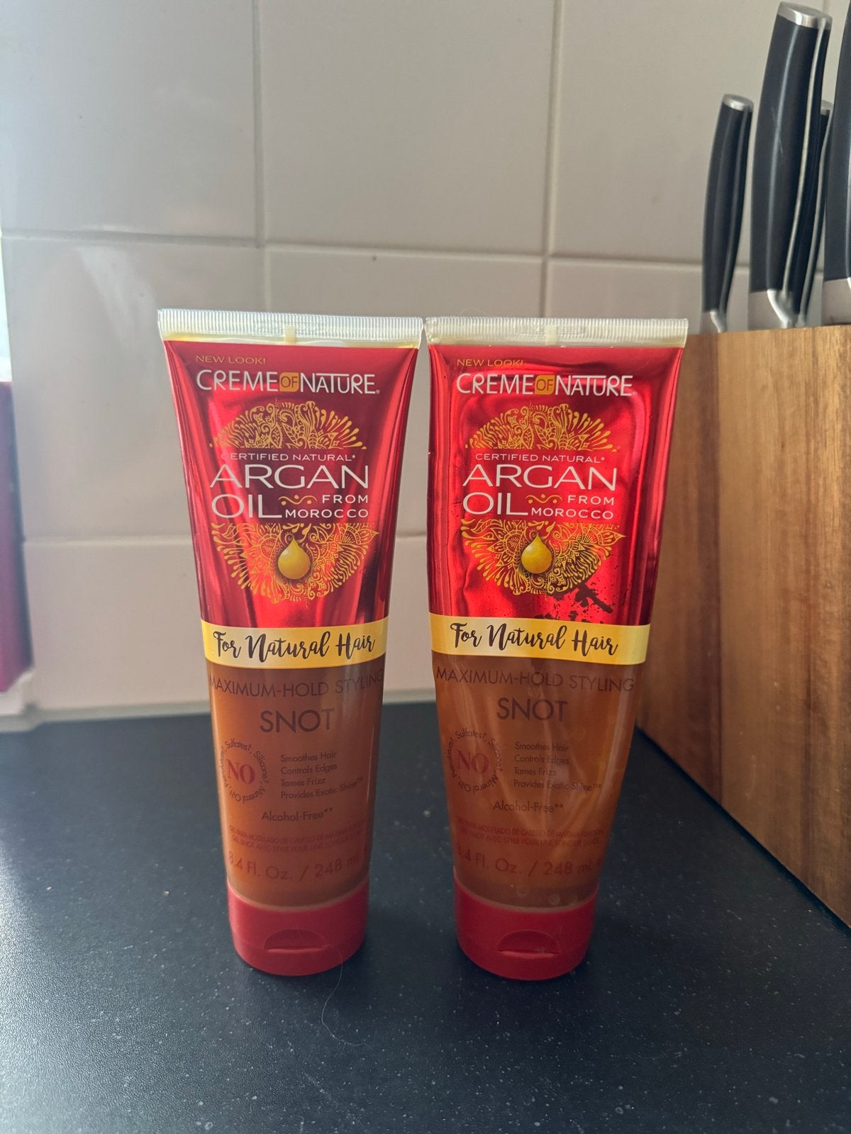 Creme of Nature Argan Oil Styling Snot - gebruikte en nieuw, Sieraden, Tassen en Uiterlijk, Uiterlijk | Haarverzorging, Verzenden