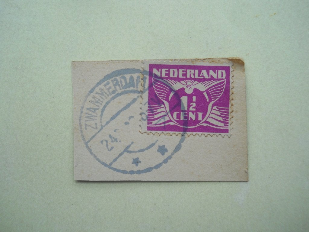 Nederland 1924/25 Vliegende duif Rondstempel Zwammerdam, Postzegels en Munten, Postzegels | Nederland, Ophalen of Verzenden, T/m 1940