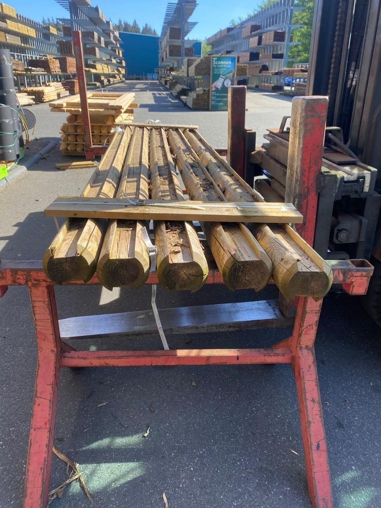 Palen Ø14 300cm met gleuf nr. 713, Ophalen, 250 cm of meer, Palen