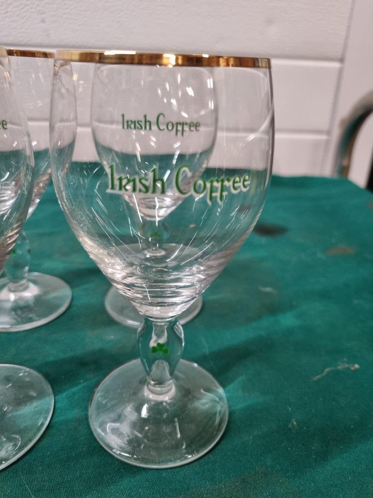 glazen irish coffe zes stuks, Verzamelen, Glas en Borrelglaasjes, Ophalen of Verzenden, 'T Olde Gre-j, Info@toldegrej.nl, Endepoelstraat 20f Didam