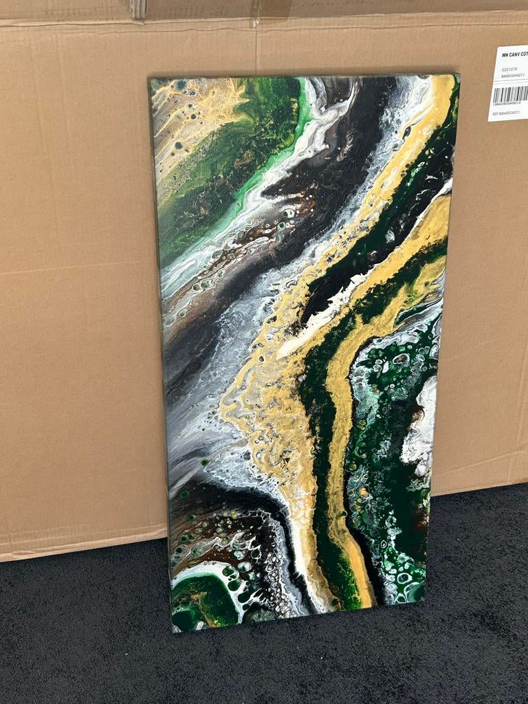 Hand geschilderd acrylic pouring, Ophalen of Verzenden