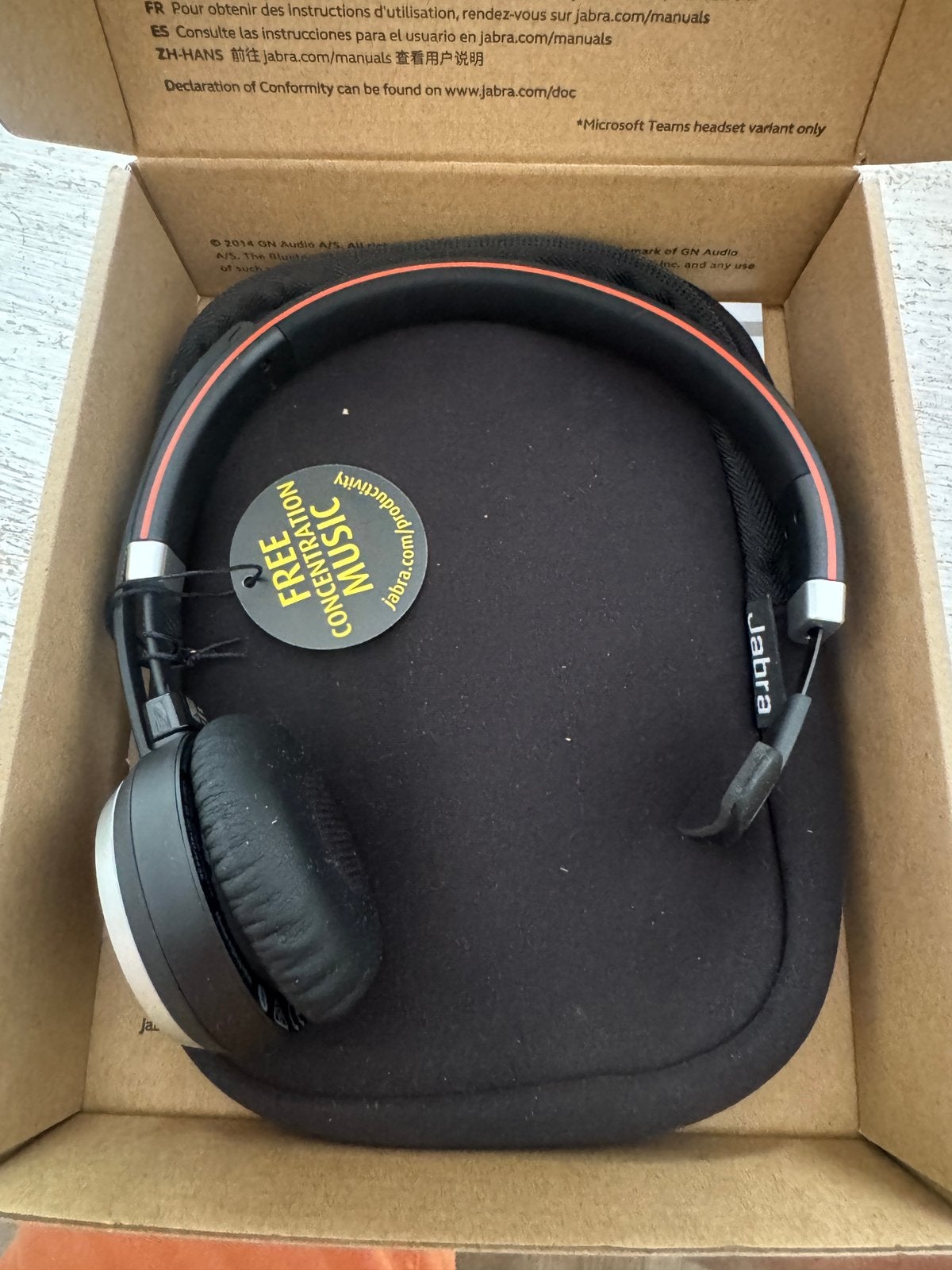 Jabra Evolve 65 mono, Bluetooth, Nieuw, On-ear, Ophalen of Verzenden