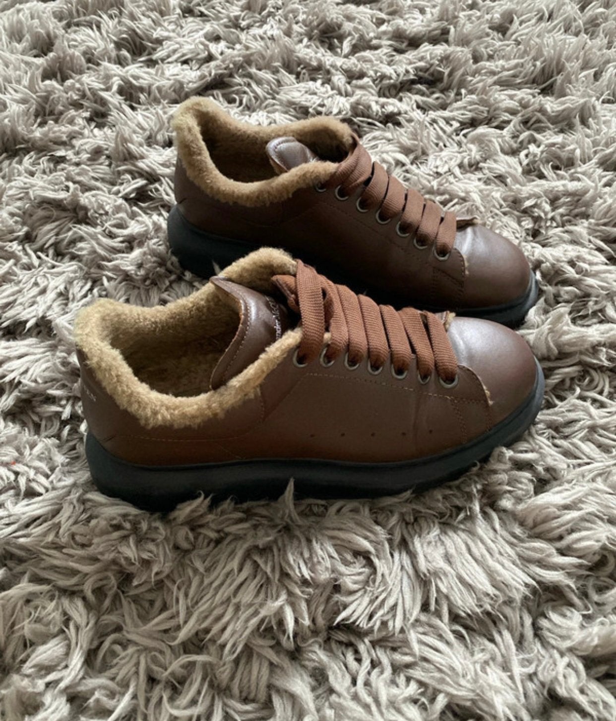 Alexander McQueen Oversized sneakers, Ophalen of Verzenden, Bruin, Sneakers of Gympen