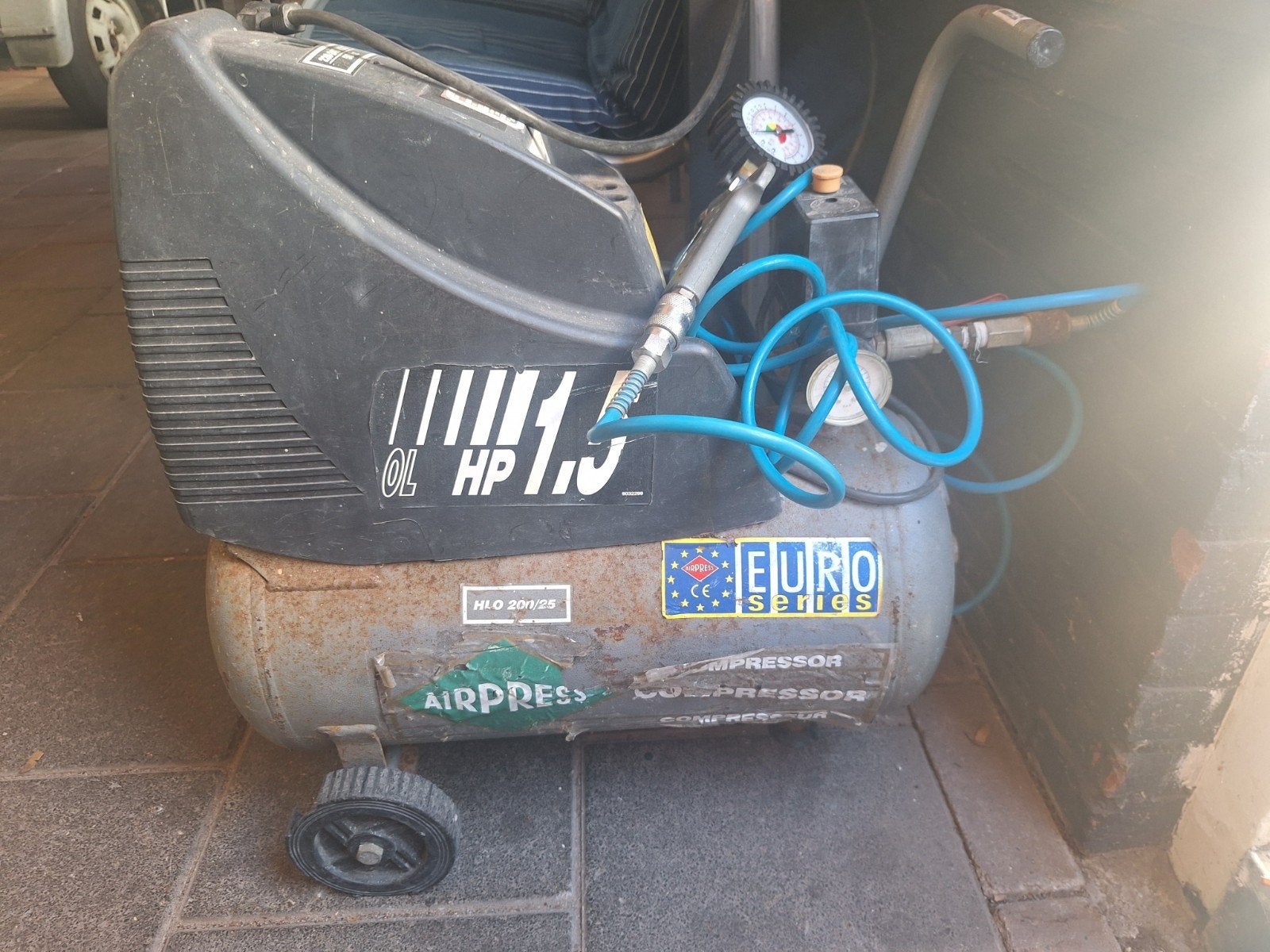 Airpress compressor, Ophalen, Gebruikt