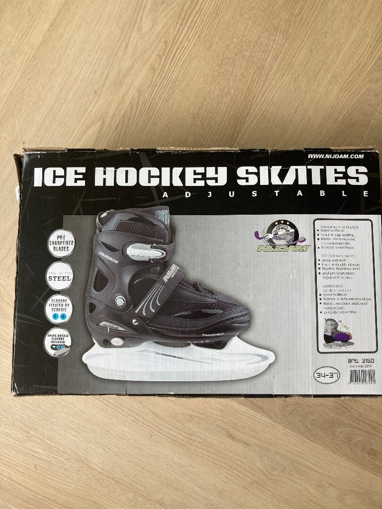 Ijshockey schaatsen maat 34-37 van Nijdam, Sport en Fitness, Schaatsen, Ophalen, Gebruikt, IJshockeyschaatsen, Nijdam