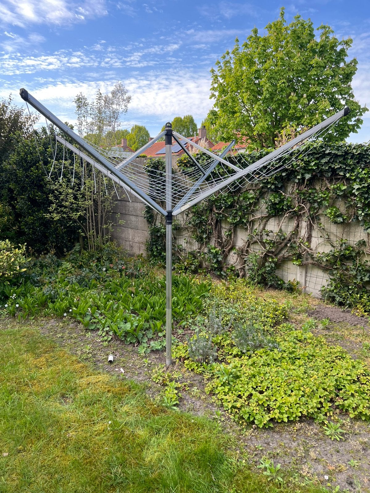 Brabantia droogmolen met voet, Tuin en Terras, Droogmolens en Wasrekken, Ophalen, Gebruikt, Droogmolen