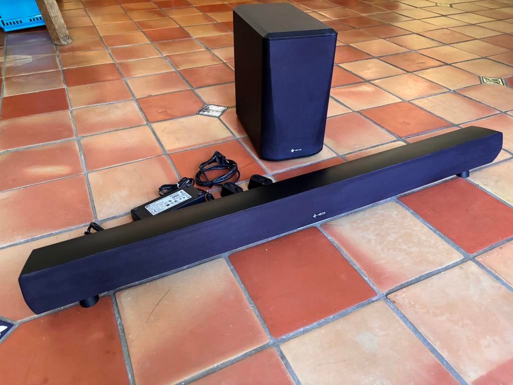 Heos HomeCinema soundbar met subwoofer, Ophalen of Verzenden, Zo goed als nieuw