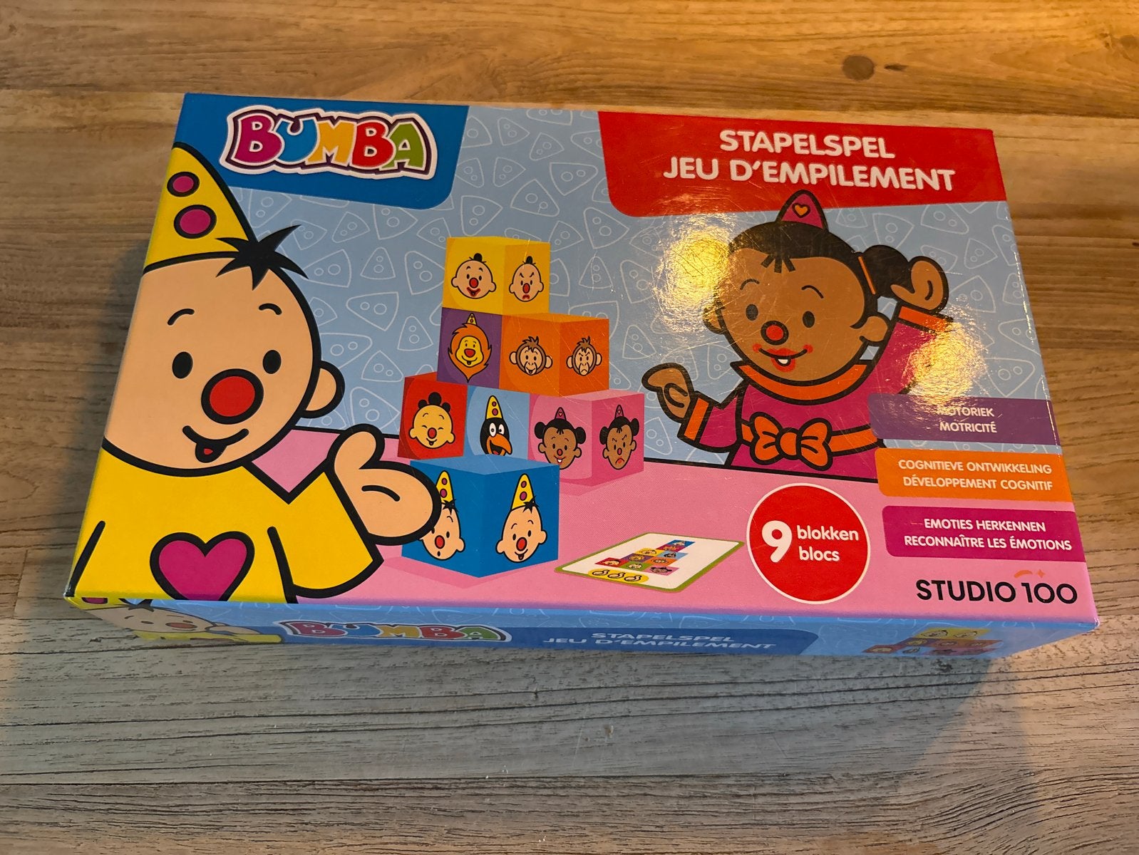 Bumba Stapelspel - 9 blokken, Ophalen of Verzenden, Zo goed als nieuw, Overige typen