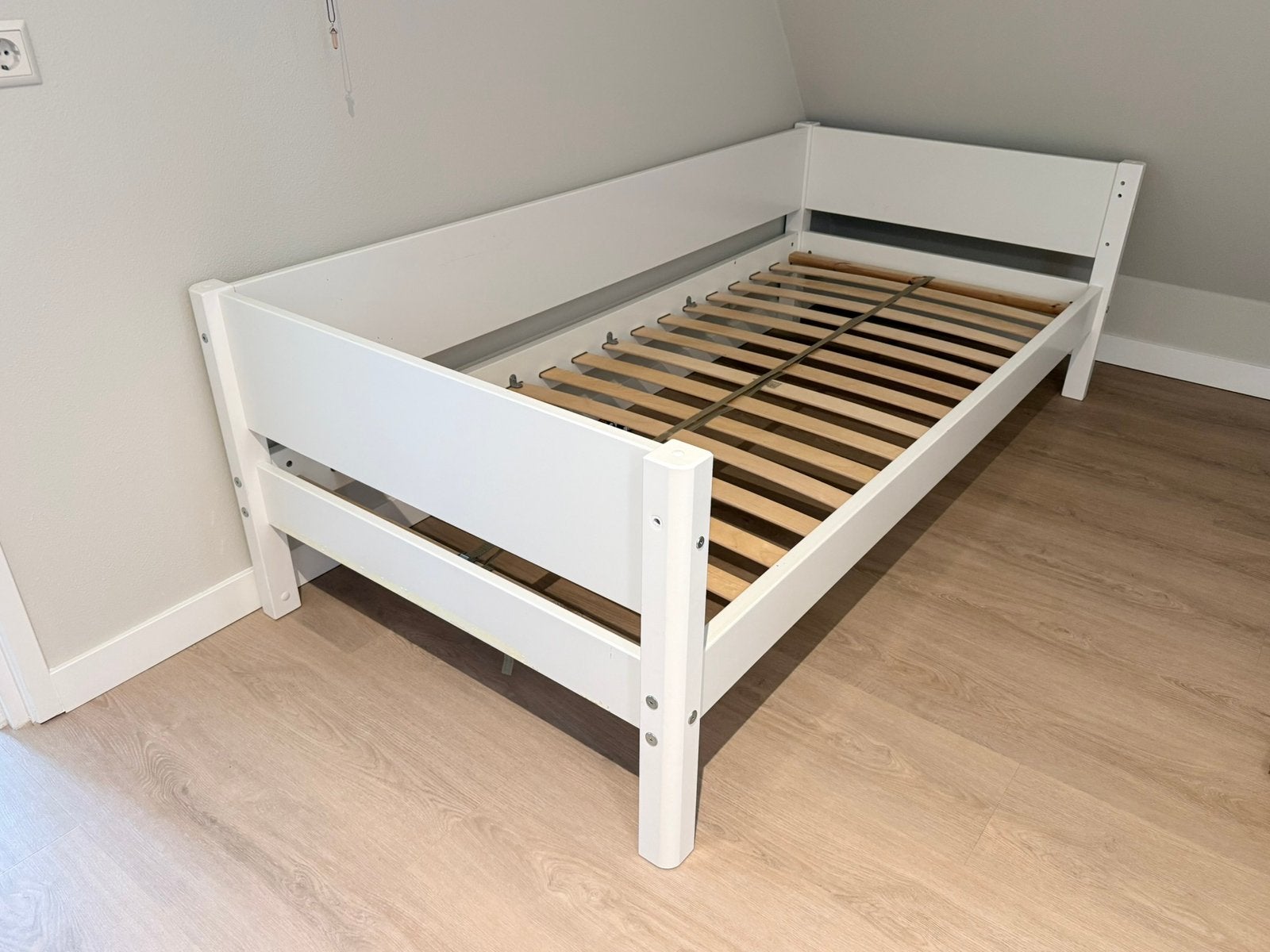 Flexa kinderbed (halfhoogslaper laagslaper) 200cm, 90 cm, Eenpersoons, Wit, Ophalen of Verzenden