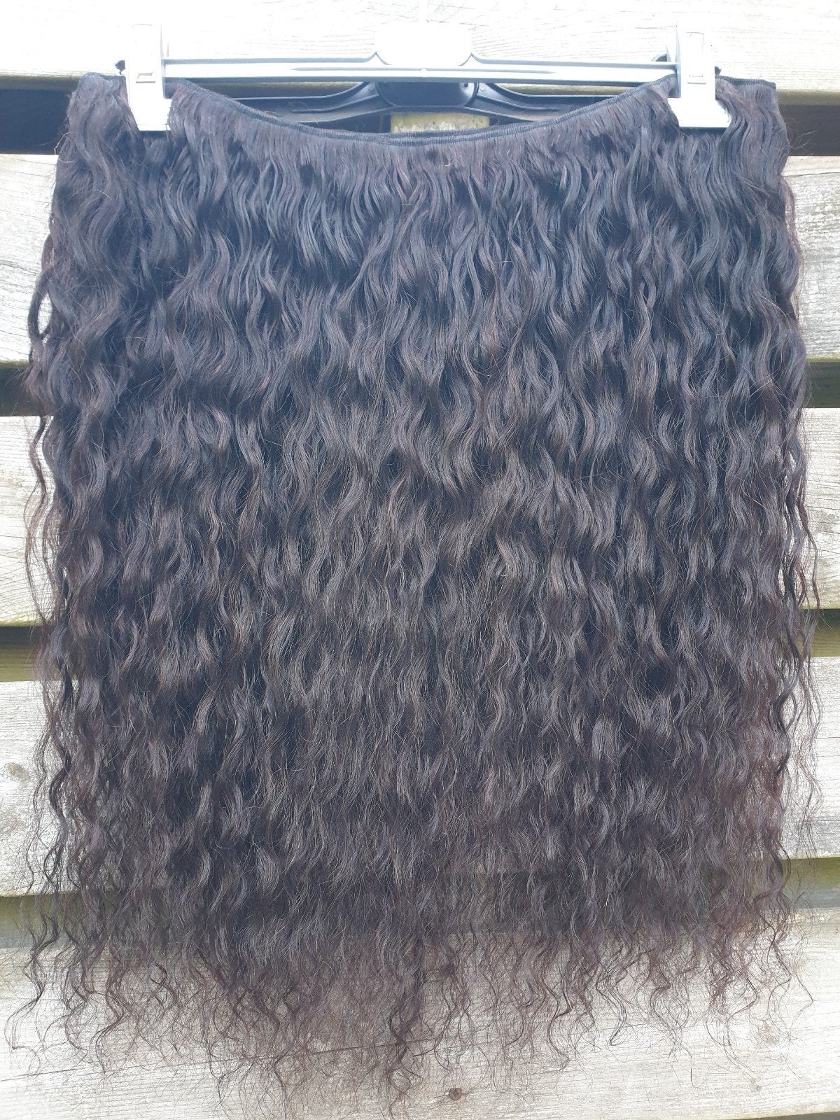 100%Human Hair Weft Haar Extensies water Wave Curly, Ophalen of Verzenden, Nieuw, Pruik of Haarverlenging