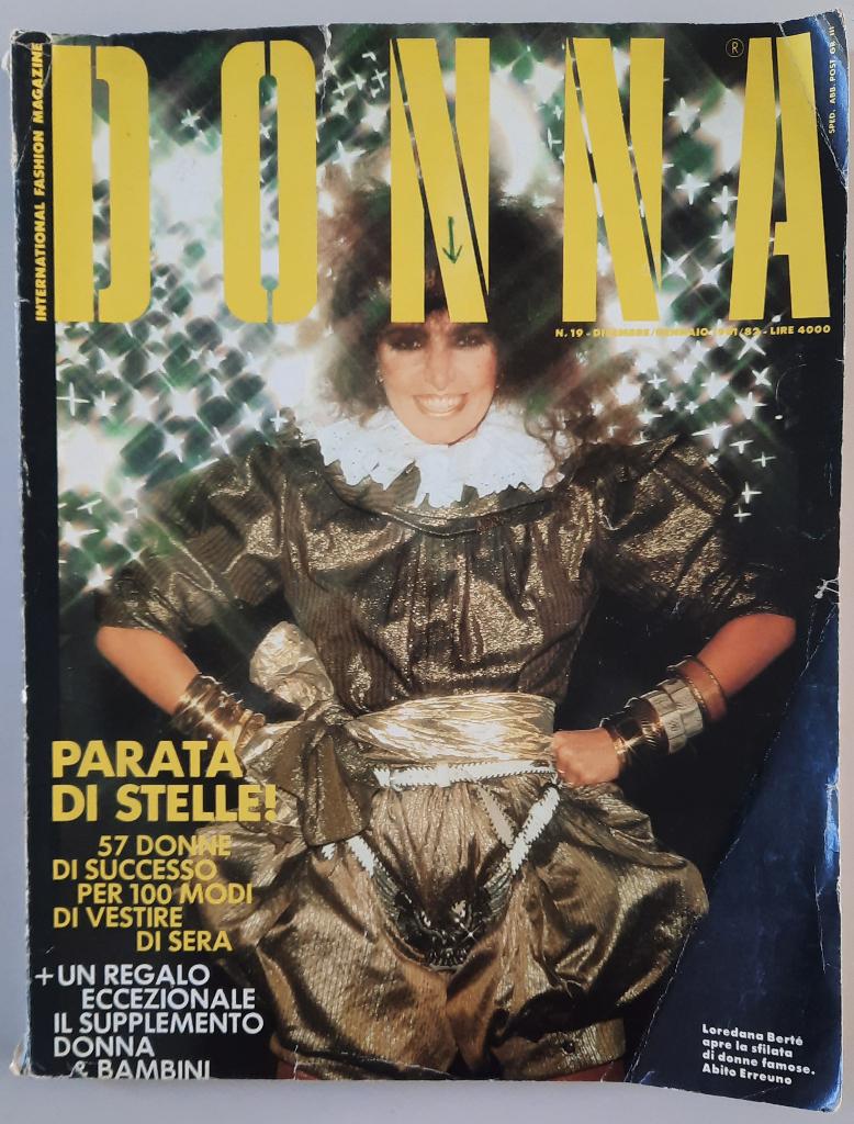 Italiaans fashion magazine DONNA, 1981/1982, Ophalen of Verzenden, 1980 tot heden, Buitenland, Tijdschrift