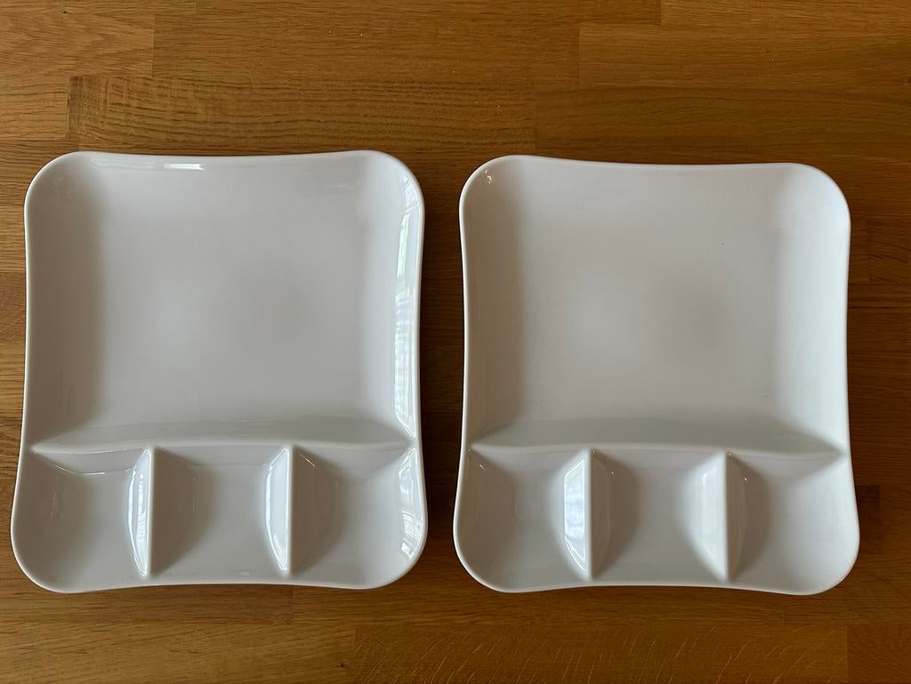 Vivo Gourmet/Fondue Borden - 2 stuks, Ophalen, Keramiek, Nieuw, Bord(en)
