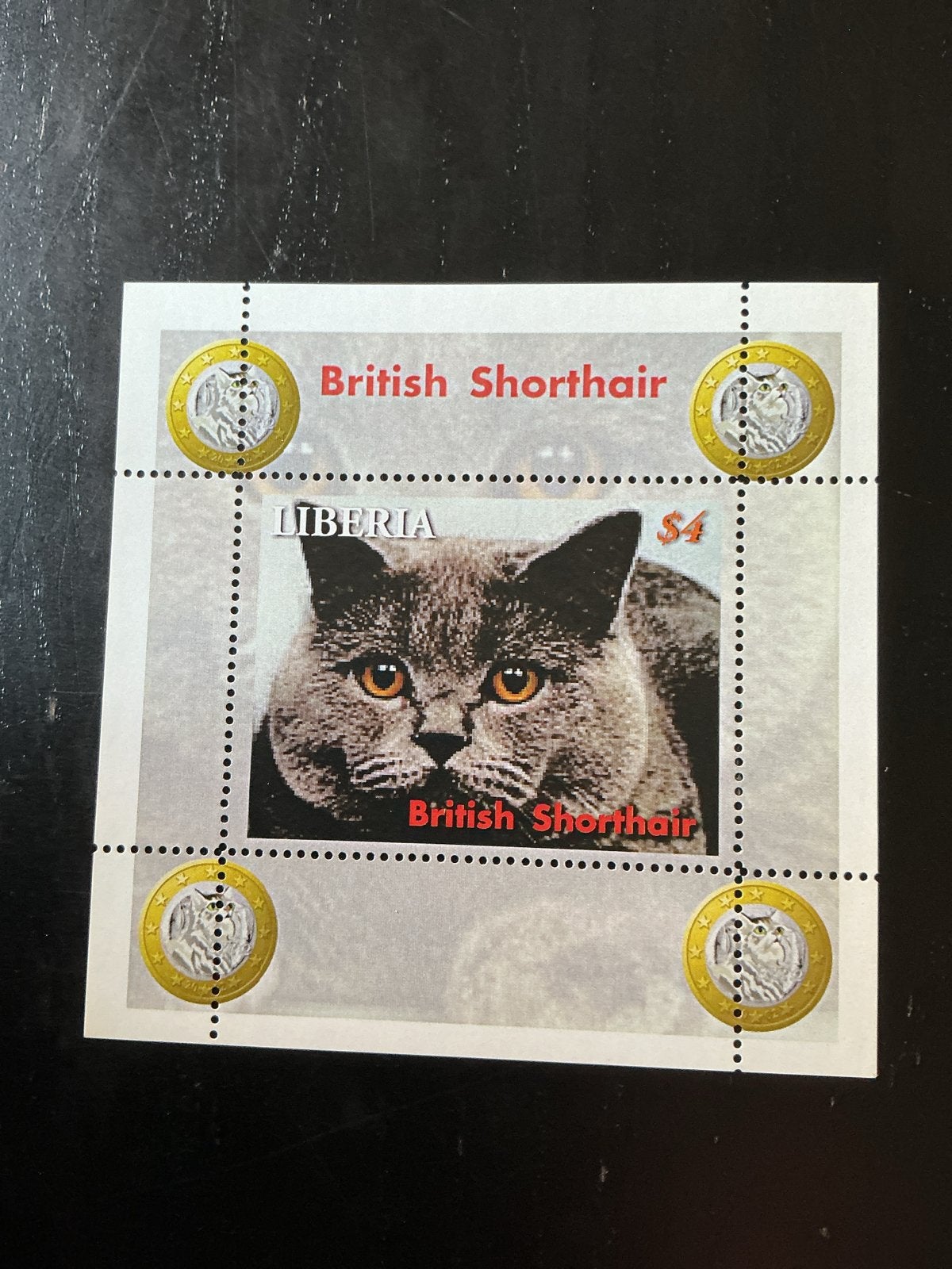 Liberia Postzegels Kattenrassen: British Shorthair, Chartreu, Ophalen of Verzenden, Postfris, Dier of Natuur