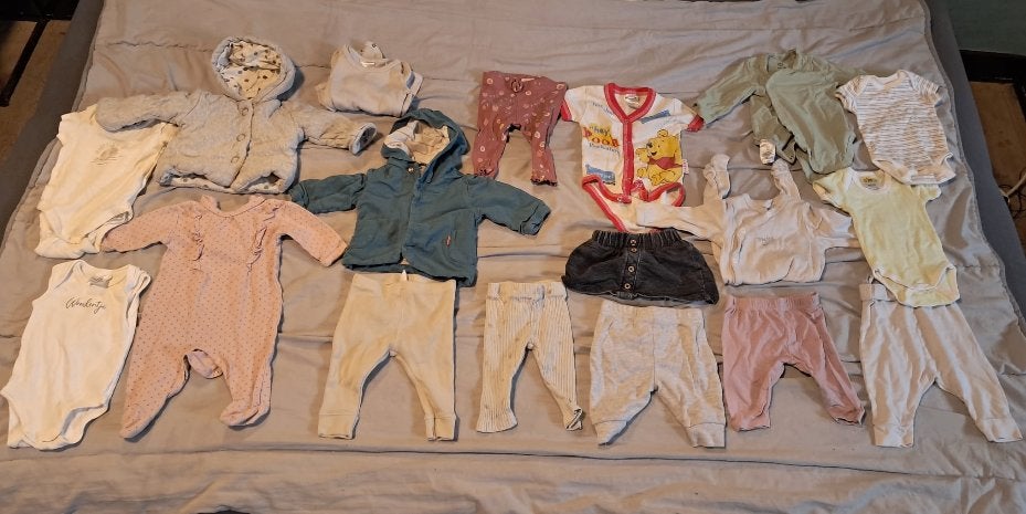 Babykledingpakket ZGAN meisje maat 50/56 2x jas Prenetal H&M, Kinderen en Baby's, Ophalen of Verzenden, Zo goed als nieuw, Maat 50