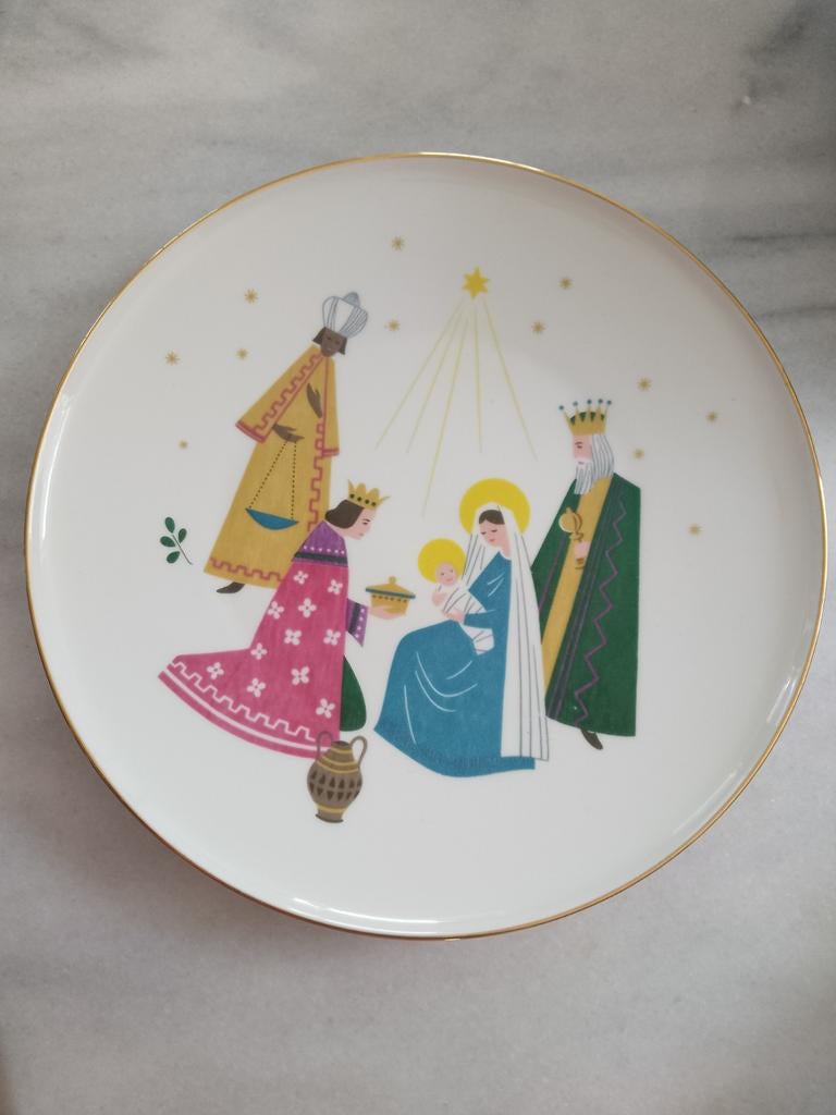 Heinrich & Co. Selb Bavaria Kerstbord – Drie Koninge, Antiek en Kunst, Ophalen of Verzenden