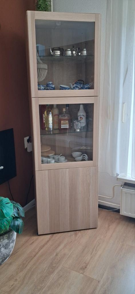 Vitrinekast, Huis en Inrichting, Kasten | Vitrinekasten, Zo goed als nieuw, 150 tot 200 cm, 25 tot 50 cm, 50 tot 100 cm