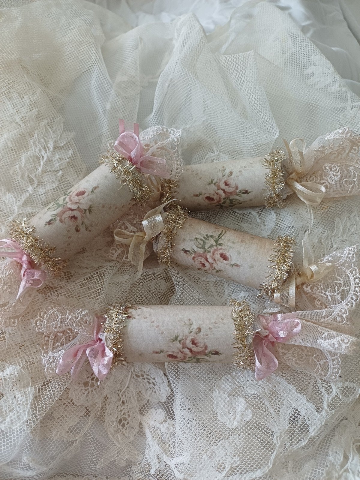 Handgemaakte kersthhangers  christmas crackers, Ophalen of Verzenden