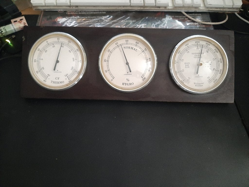 Retro 3-in-1 weerstation, Ophalen of Verzenden, Gebruikt, Weerstation