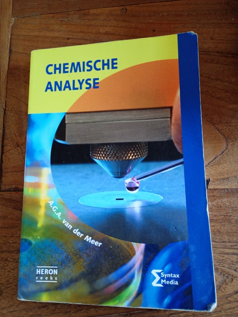 Chemische analyse, Boeken, Gelezen, A.G.A. van der Meer, Verzenden, Overige onderwerpen